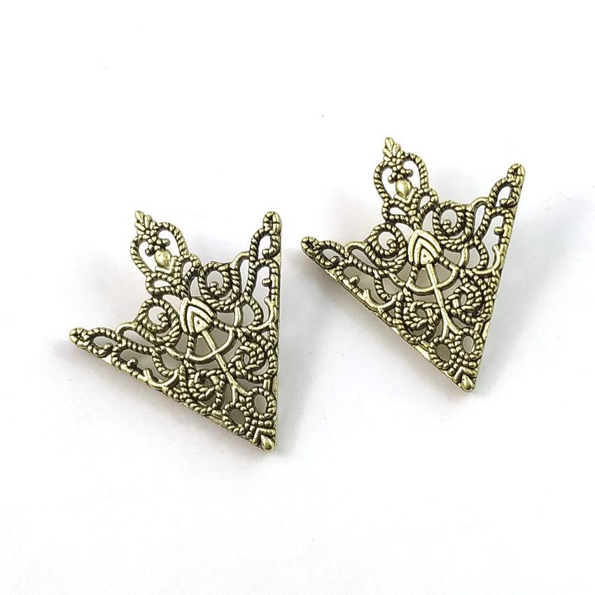

Korean Style Openwork Floral Collar Clip Retro Brooch Pin античная латунь