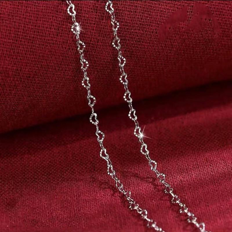 Necklace Women Men Minimalist Cross Chain No Pendant Neutral Style Vintage Collarbone