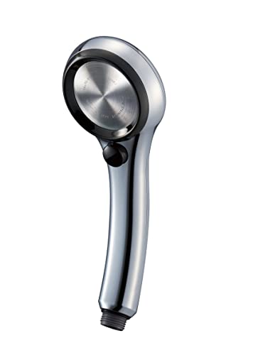

SANEI Ultra Fine Bubble Shower Head, Rainy Metallic, Ultra-Fine Water Flow, Handheld Stop, Water Saving, Made in Japan, PS3136-81XA-CDP, Silver Plated