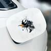 1PC Skull Car Fuel Tank Cap Sticker Funny Crack Skeleton Design Waterproof Vinyl Gas Cap Decal for Auto Decor