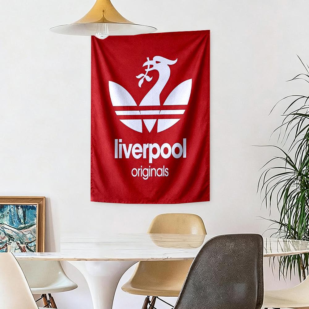 Klub Piłkarski Liverpool Dekoracja Ścienna Gobelin Sztuka Na Pamięć o Zwierzętach Urodziny Wesele Tło Imprezy Rodzinny Prezent