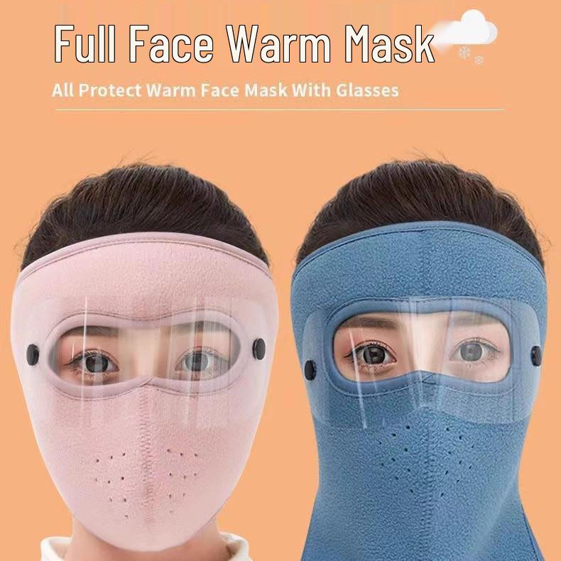 Windproof Winter Full Face Mask with Ear Protection for Cycling and Motorcycling