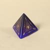 Medium Blue Cat's Eye Dice Set: Eye of Horus Pattern for Dungeons & Dragons