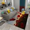 Poppy Red Flowers Carpet for Kitchen Floor Mat Bedroom Living Room Bedside Decor Area Rug Hallway Carpet Home Entrance Doormat