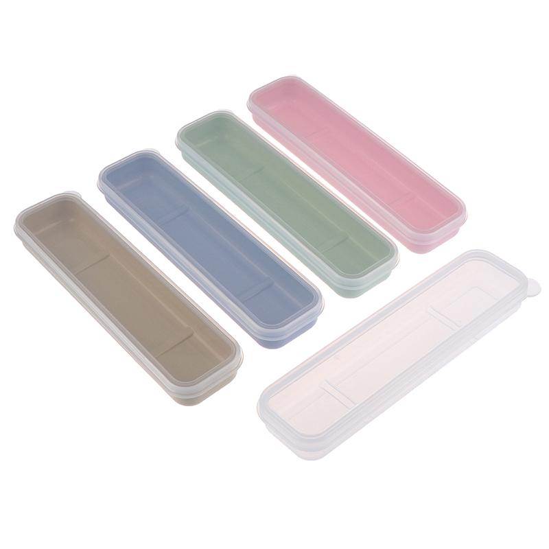 Cutie practic reutilizabila transparenta tacamuri din paie de grau cutie de tacamuri