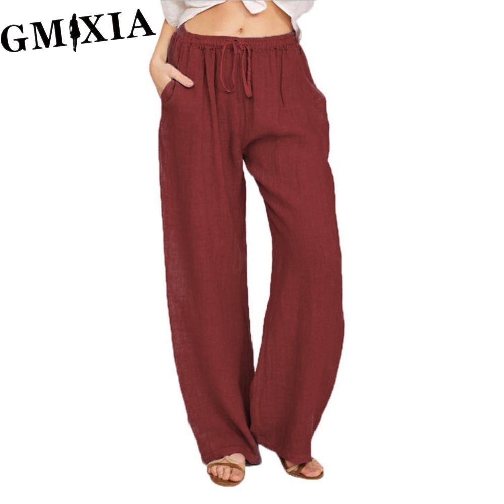 GMXIA 10Color Women's Fashion Casual Solid Color Print  Pants & Capris Trousers