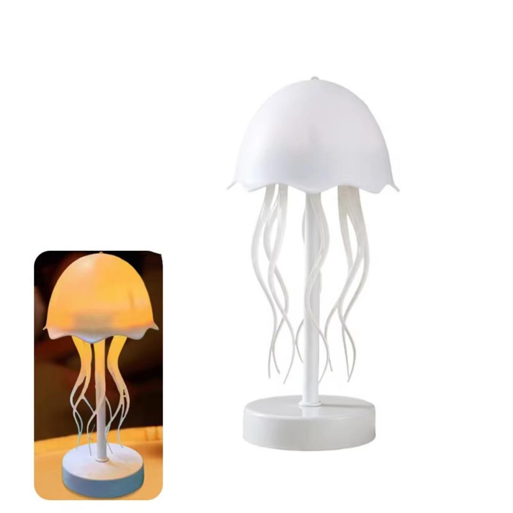 Adjustable 3D Floating Jellyfish Lamp Cartoon Jellyfish Table Lamp  Bedroom Decor