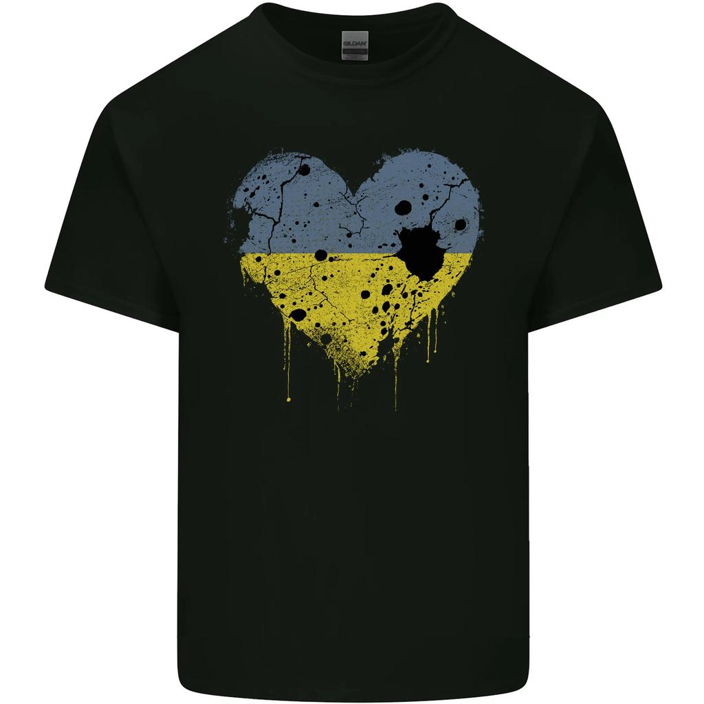 Love Ukraine Flag Ukrainian Day Football Kids T-Shirt Childrens