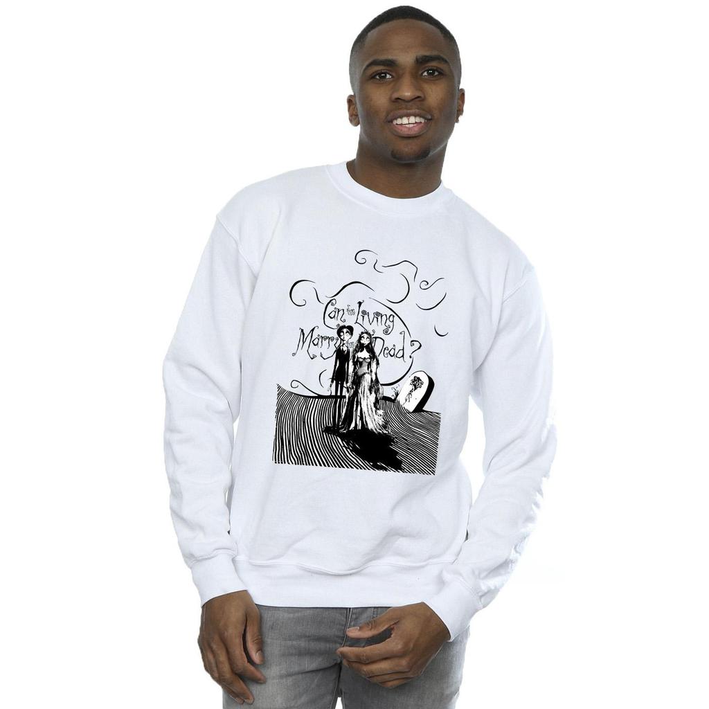 Corpse Bride Herren-Sweatshirt „Marry The Dead“.