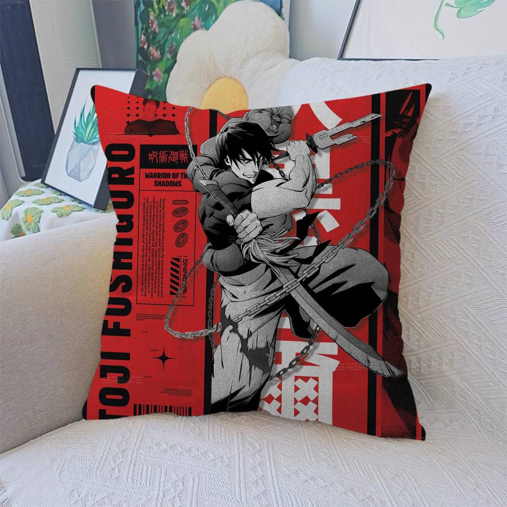 F-Fushiguro M-Megumi Pillow Cushion Cover Pillowcase Living Room Sofa Home Decor