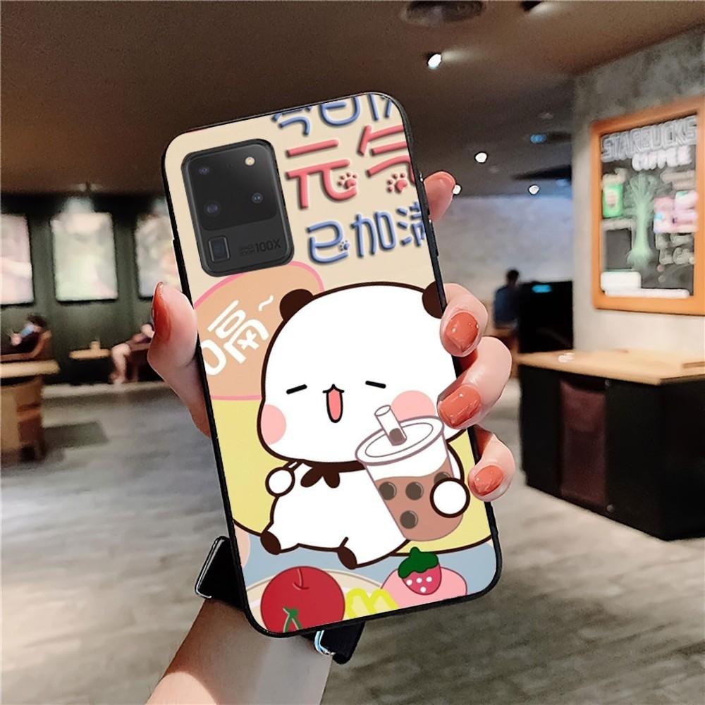 Cartoon Peach Mochi Cat Phone Case For Samsung S 20 21 22 23 Plus Ultra For Redmi Note 8 9 10 11 For Huawei Y 5 6 9