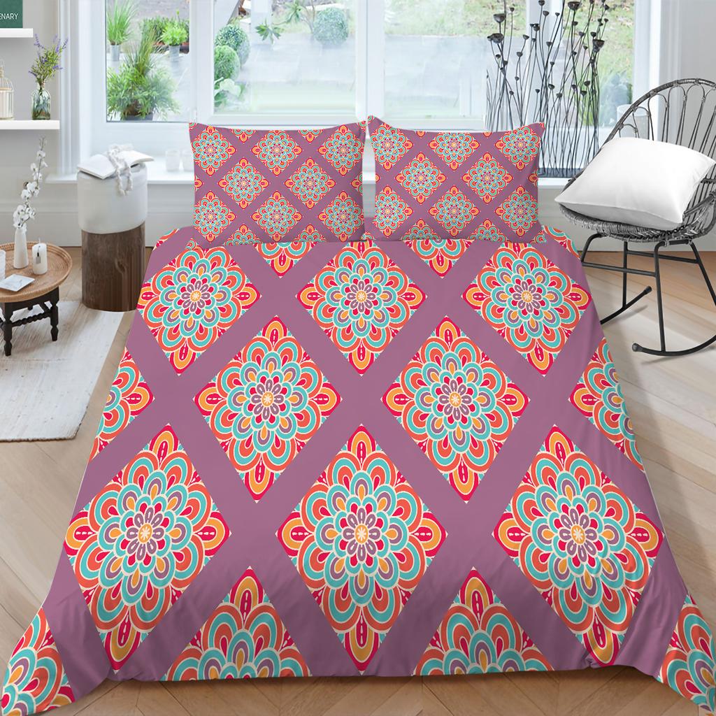 3D Bohemian Home Bettwäsche Bettbezug Luxus Bettwäsche Set Bettbezug Kissenbezug Blatt/Doppelbett in voller Größe 2/3-teilige Schlafzimmerdekoration