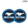 Car Sticker Car Colors Led Cup Holder Light Mats Car Coasters Light Cup Pads For Ford Mustang GT500 GT350 Cobra Shelby Focus Mk2