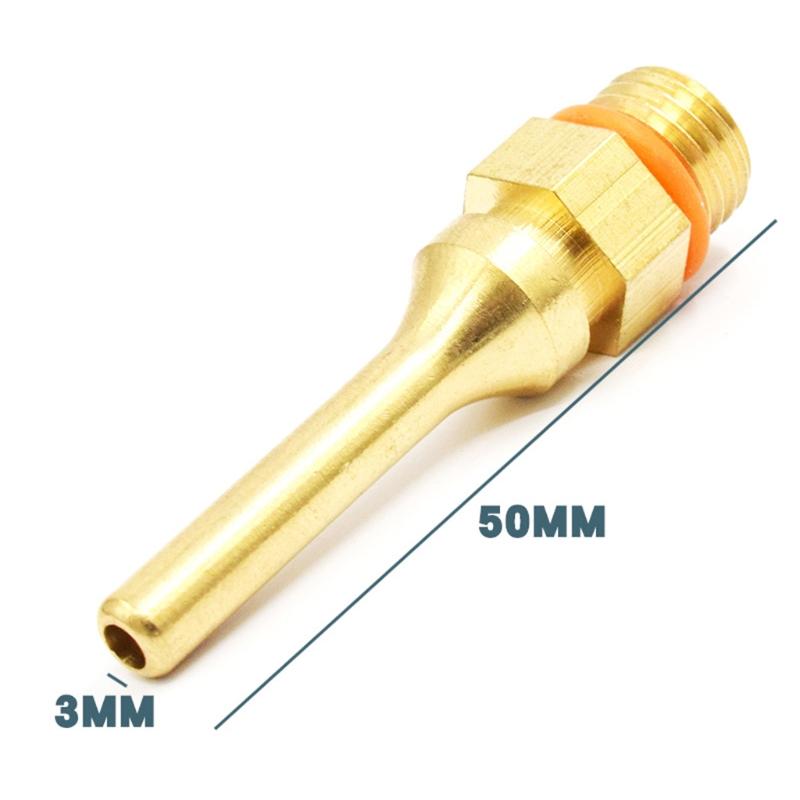 Melt Glue Gun Accessories Pure Copper Nozzle Long Short Small-bore Large Diameter 2x34mm 2x50mm Replacement Nozzle Part