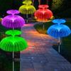 LED Solar Jellyfish Garden Lights Outdoor Waterproof Christmas Ornaments Yard Balcony Lawn Decoration Solar Powered Flowers Lamp