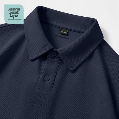 JEANSWEST LIFE Teen Waffle Knit Short Sleeve Polo