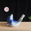 Ceramic Bird Water Whistle Hand Painted Colorful Animal Shape Water Bird Whistle Kids Musical Toy For Party Gift Souvenir