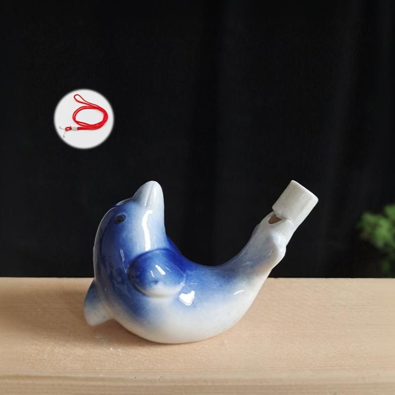 Ceramic Bird Water Whistle Hand Painted Colorful Animal Shape Water Bird Whistle Kids Musical Toy For Party Gift Souvenir
