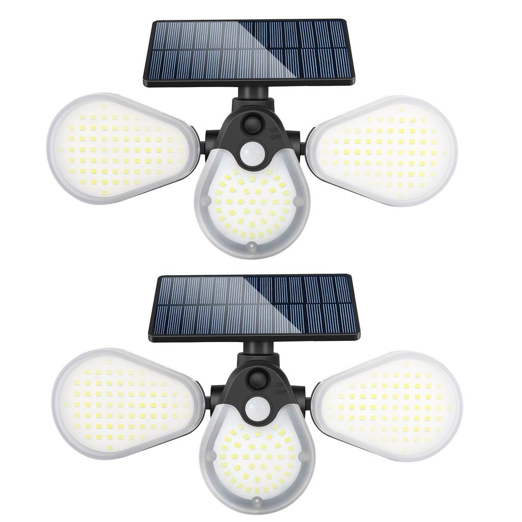 Verstellbare LED-Solar-Hofleuchte mit Smart-Sensor