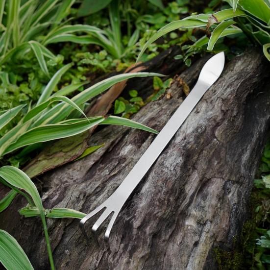 2 Pcs Bonsai Tree Root Rake 3-Prong Stainless Steel Hand Rake Home Gardening Mini Rake for Loosening Soil Potted Plants