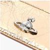 Vivienne Westwood Kovová mačkaná peněženka na karty ve tvaru srdce 54030008w L00a7 R401