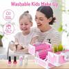 Creative Washable Princess Makeup Kit for – Pretend Play Cosmetic Set, Perfect Birthday for Princess Parties  Play Girls Gift
