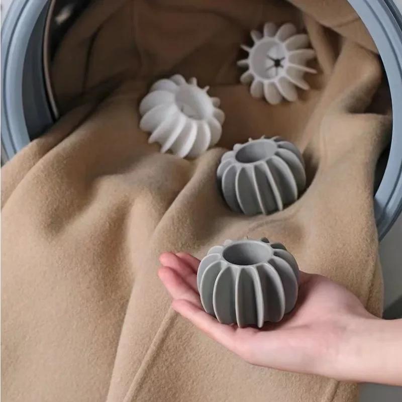 Reusable Silicone Laundry Ball for Pet Hair Removal Clothes & Lint Hair Catcher for Washing Machines