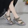 New Sports Sandals Printed Velcro Large Size Women's Shoes
