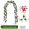 Artificial Red Berry Christmas Wreath & Greenery Ornaments for Home Decor
