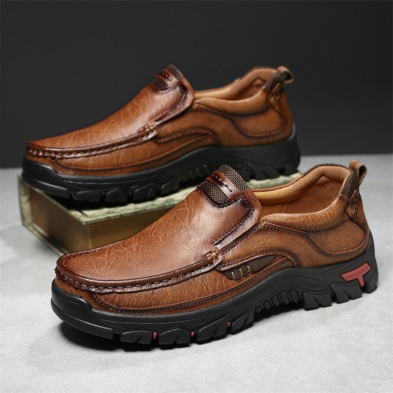 Classic Black Loafers Shoes for Men Quality Men's Leather Shoes Large Size 48 Outdoor Casual Sports Shoes Men zapatos de hombre