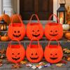 Non-Woven 3D Pumpkin Halloween Candy Bag for -or- Party Favors and Costume Props