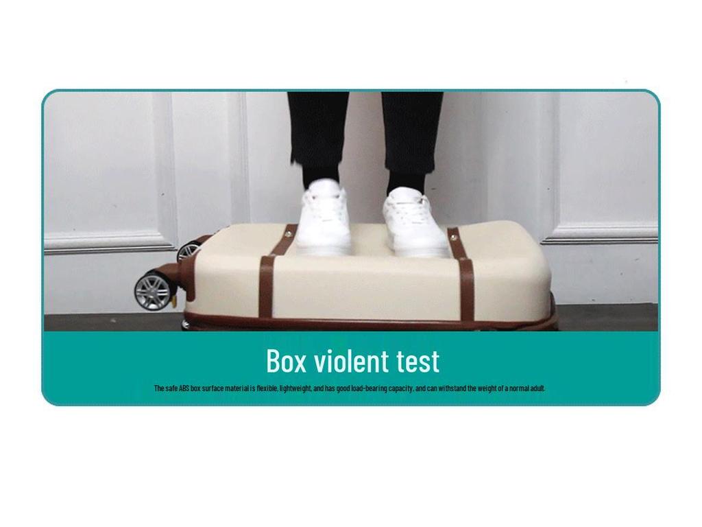 Retro Large Capacity Suitcase with Universal Wheels, Trolley Cabin Luggage for Men and Women