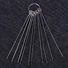 10 Pièces/Boîte 0,4-1,6 mm Acier Inoxydable Aiguille Passante pour Outils de Nettoyage de Salle de Bain