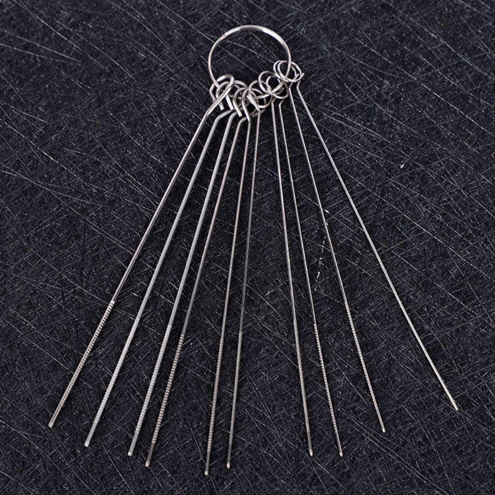 10Pcs/Box 0.4-1.6mm Stainless Steel Through-Needle  for Bathroom Cleaning Tools