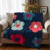 Turquoise Sunlit Sea Surface Cartoon Anime Print Flannel Blanket Soft Warm Throw for Kids Bedroom Sofa Christmas Office Car