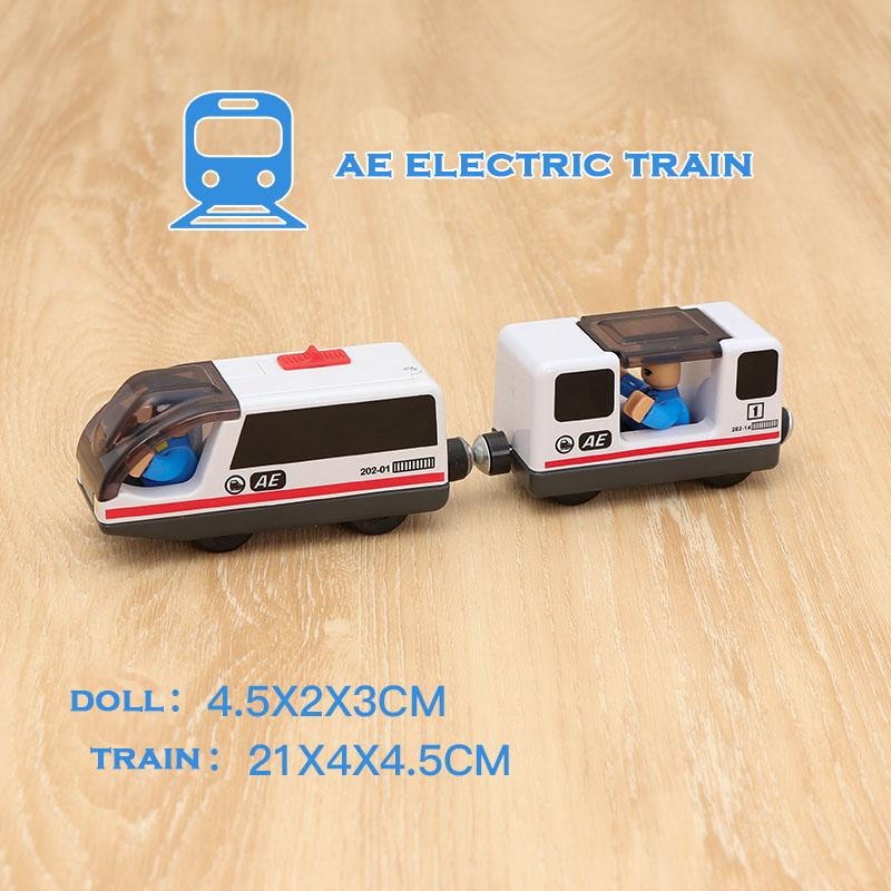 RC Electric Train Set Locomotive Magnetic Train Diecast Slot Toy Fit for Brand Wooden Train Railway Track Toys for Kids Gifts