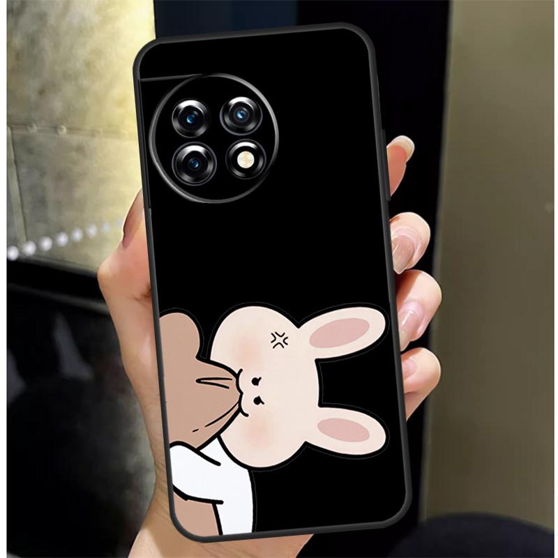 Funny Animal Dog Cats Tiger Couple Cover For OnePlus Nord 4 CE 3 2 Lite N30 N20 N10 OnePlus 13 12 11 10 Pro 10T 8T 12R 13R Case