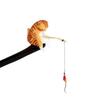 Retro Katze Angeln Holz Haarstab Quaste Schwarzes Sandelholz Hanfu Haarnadel Haarstäbe für Dutt Chinesischer Stil Hanfu Accessoires