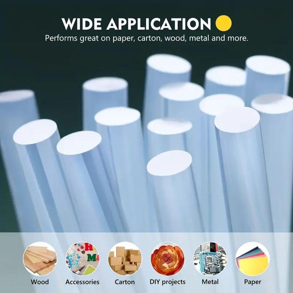 20Pcs Strong Adhesion Hot Melt Glue Sticks Transparent Adhesive Glue Rods Glue Refills