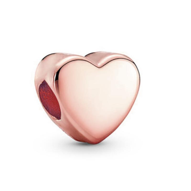 New Sparking Rose Gold Plated Clip Charm Beads Fit Original Snake Bracelet Necklace Beads For Diy Jewelry Women Jewellery Gift