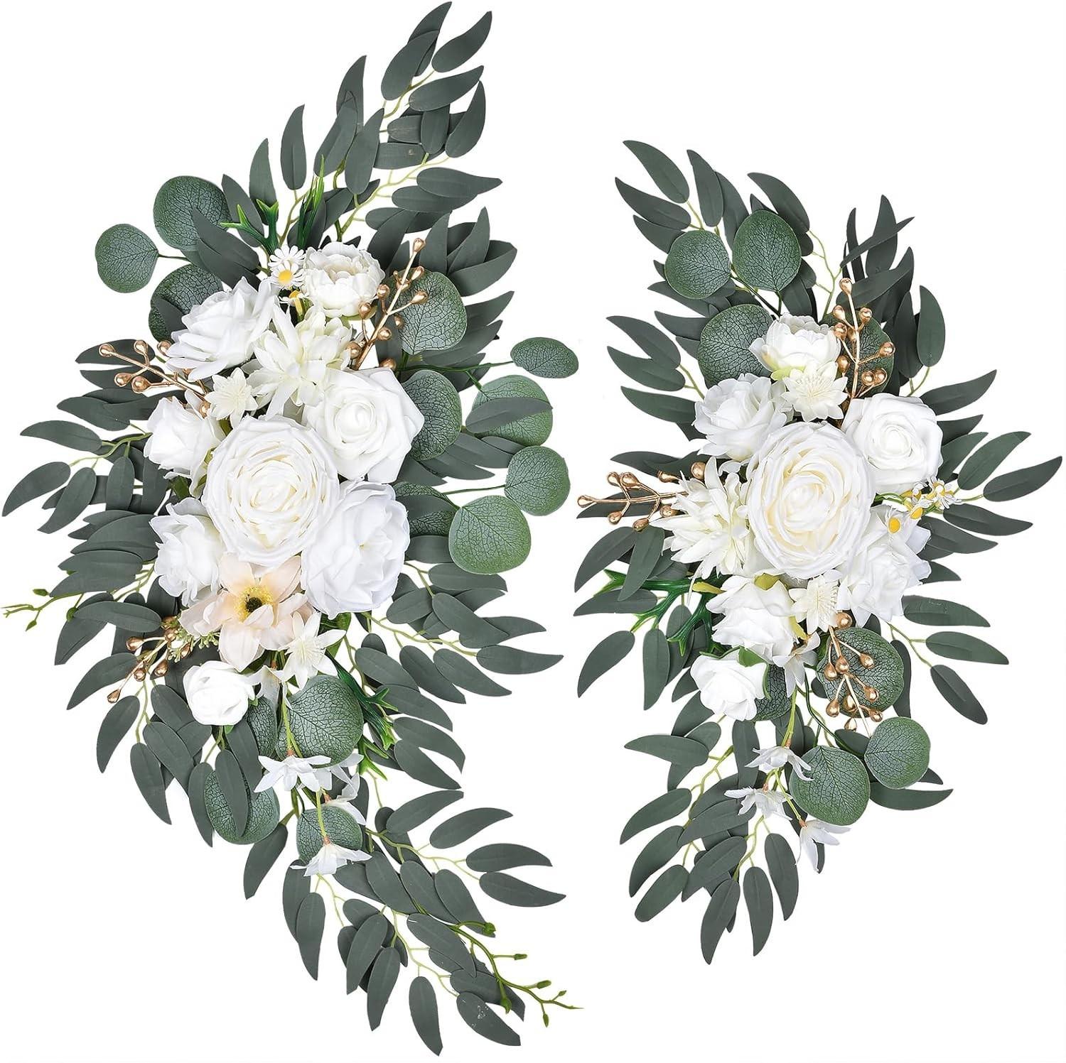 

Искусственная роза, лоза, поддельный венок, поддельная шелковая роза, подвесная лоза, подходит для фона свадебной вечеринки белый