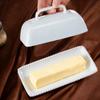 Ceramic Butter Dish with Lid Cream Color Pearl Lace Dessert Cheese Plate Breakfast Bowl Elegant Tableware for Wedding Home