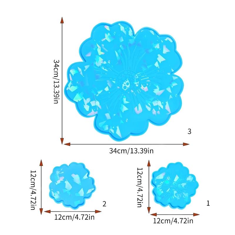 Harz-Untersetzer-Silikonformen, langlebige Silikon-Untersetzer-Formen für Harzguss, Tassenmatte, Epoxidharz-Form, Kunsthandwerk, Dekoration