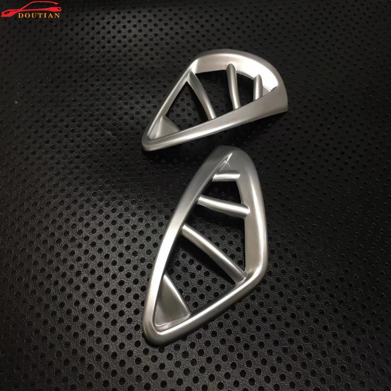 Style de voiture pour accessoires Renault Captur 2017 2016 Chrome intérieur tableau de bord autour des garnitures de ventilation autocollant voiture autocollants