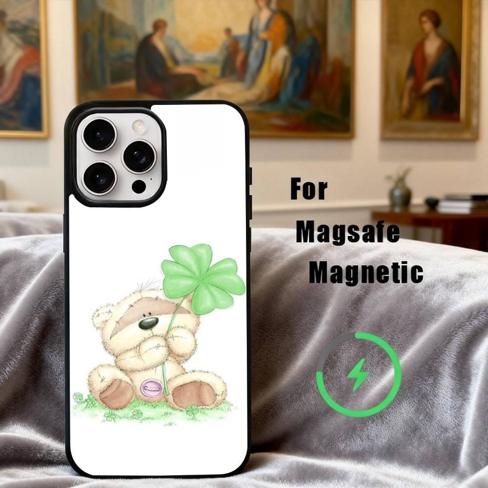 C-Clover  C-Cute L-Lucky-K Phone Case For iPhone17,16,15,14,13,12,11 Plus,Pro Max Magnetic For Magsafe Wireless Charging
