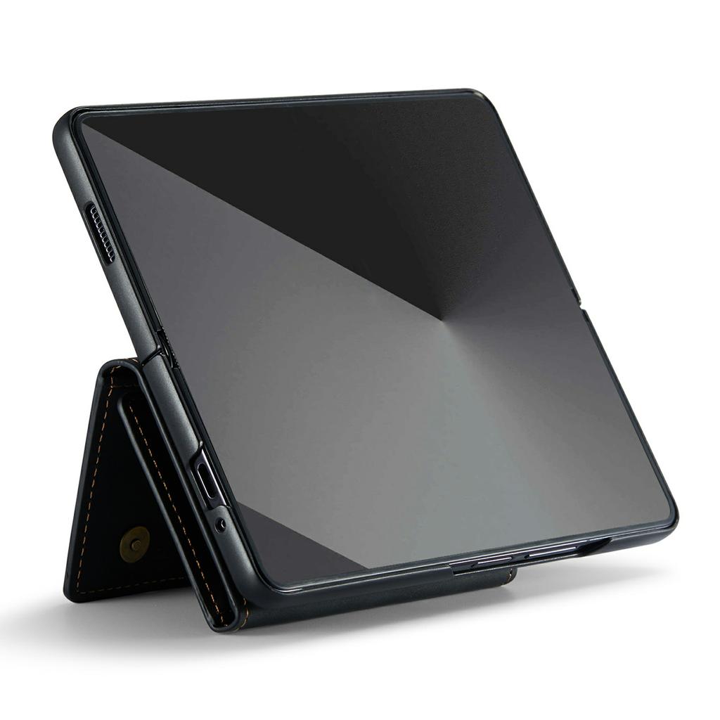 DG.MING M2 Series for Samsung Galaxy Z Fold7 5G Magnetic Case PU + PC + TPU Phone Cover Detachable Wallet Kickstand