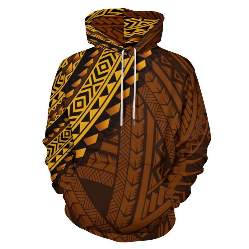 New 3D Polynesian Tattoo Lapu Sun Tribal Graphic Hoodies For Man Women Fashion Hoody Cool Pullovers Streetwear Clothing Harajuku