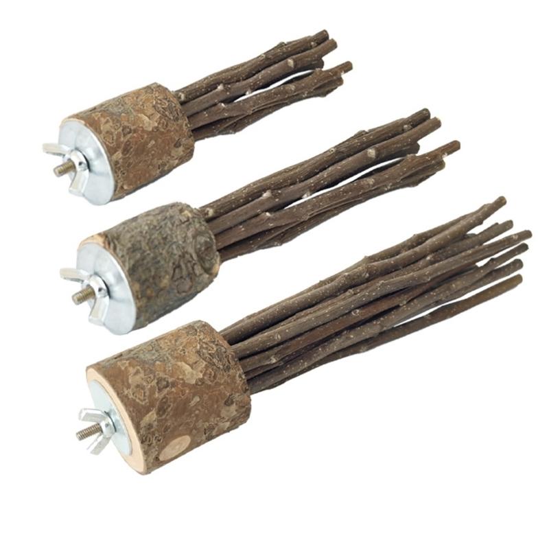 Parrots Grinding Scratchers Perch Stands Bird Stand Cage Toy Stick Rack Toy Branch Grinding Perch Standing