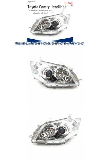

Front Headlight Assembly with Xenon Lighting for 06-08 Toyota Camry Passenger Side Xenon Non-Adaptive Original Quality