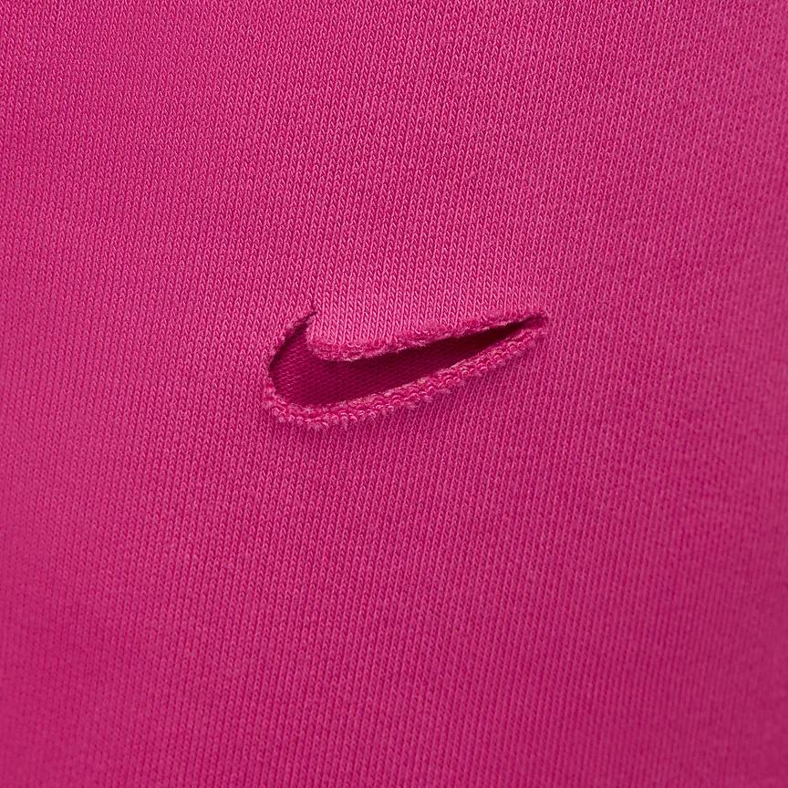 Nike X Jacquemus Co-Branded SS24 Solid Color Hollow-Out Thick Fleece Drawstring Knit Joggers Unisex Bottoms Watermelon-Red FJ3269-653